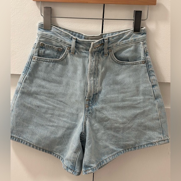 Everlane Pants - Everlane Light Blue Jean Shorts